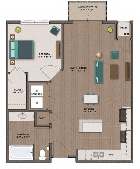 Eastman Floor Plan at The Edison at Spirit, Lakeville, MN
